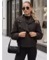 Dámská bunda DSTREET TY6034 HNĚDÁ