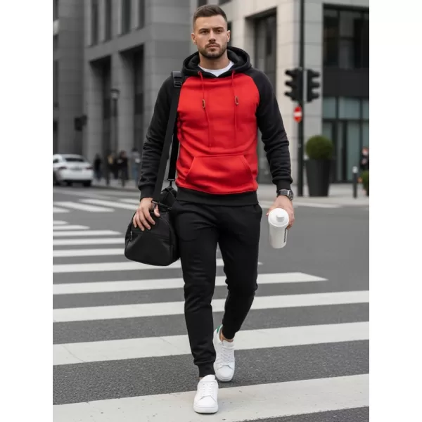  Pánská mikina DSTREET BX5491 ČERVENÁ 