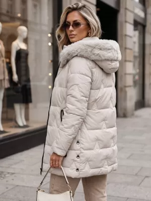 Dámská bunda DSTREET TY5737 BÉŽOVÁ