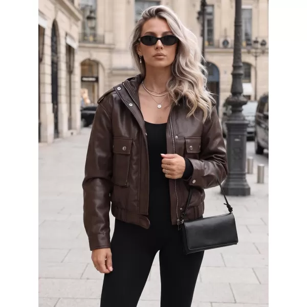  Dámská bunda DSTREET TY5877 HNĚDÁ 