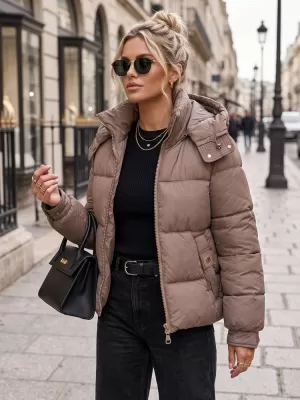 Dámská bunda DSTREET TY5748 BÉŽOVÁ