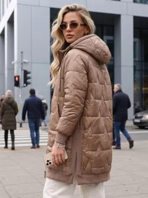Dámská bunda DSTREET TY5811 KARAMELOVÁ