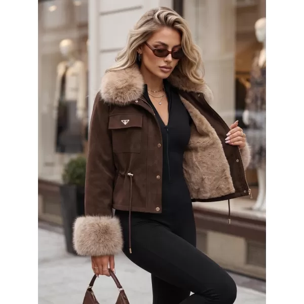  Dámská bunda DSTREET TY5705 HNĚDÁ 