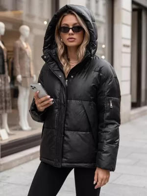 Dámská bunda DSTREET TY5966 ČERNÁ