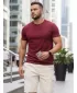 Pánské triko DSTREET RX5677 BORDO