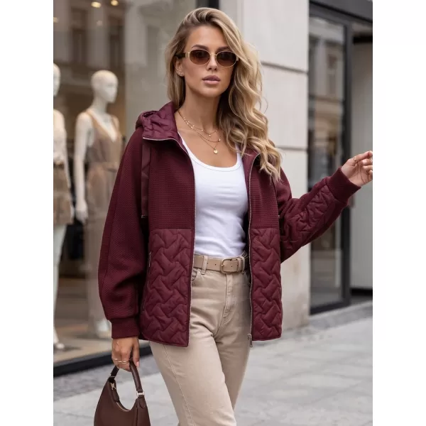  Dámská bunda DSTREET TY5916 BORDOVÁ 