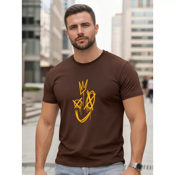  Pásnké triko DSTREET NX0138R-CH HNĚDÁ 