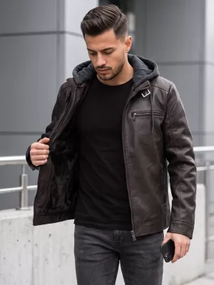 Pánská bunda DSTREET TX5148 HNĚDÁ