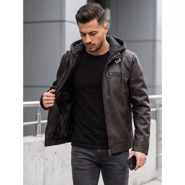  Pánská bunda DSTREET TX5148 HNĚDÁ 