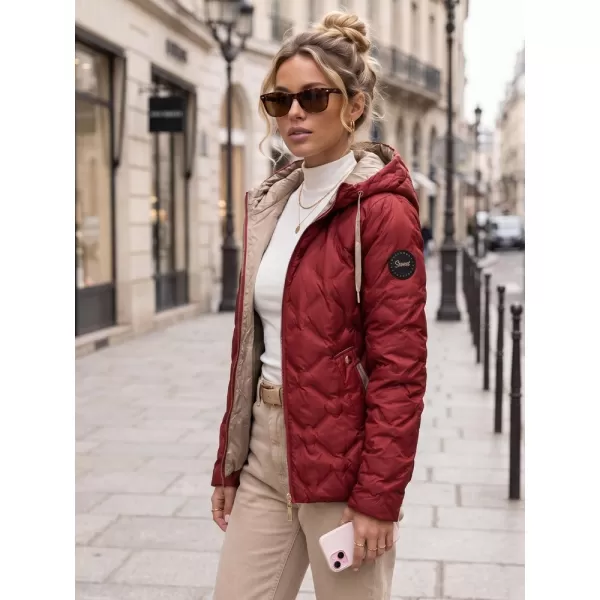  Dámská bunda DSTREET TY5885 BORDOVÁ 