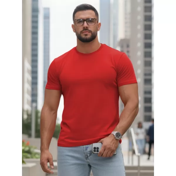  Pánské triko DSTREET RX5689 ČERVENÁ 