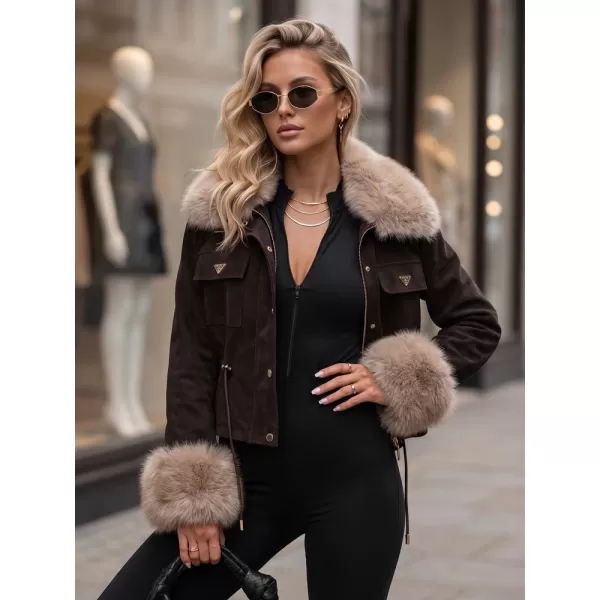  Dámská bunda DSTREET TY5704 HNĚDÁ 