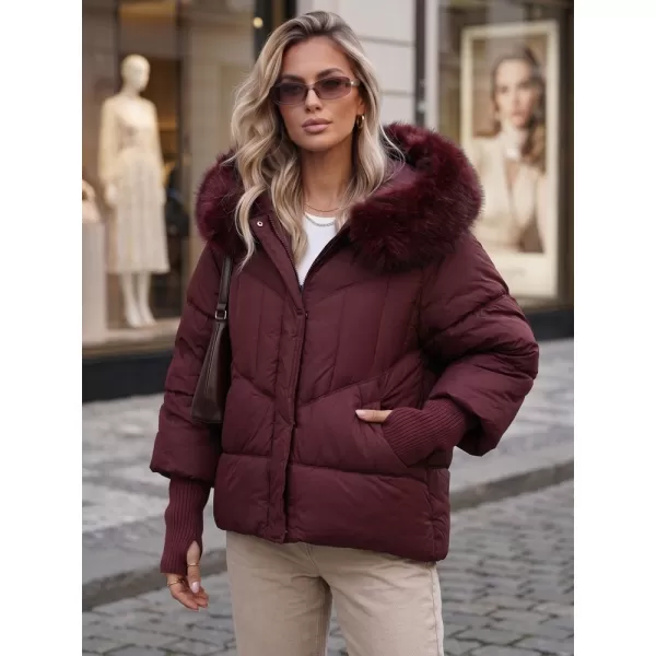  Dámská bunda DSTREET TY5742 BORDOVÁ 