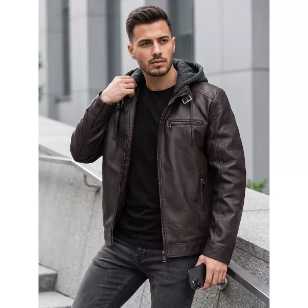  Pánská bunda DSTREET TX5148 HNĚDÁ 