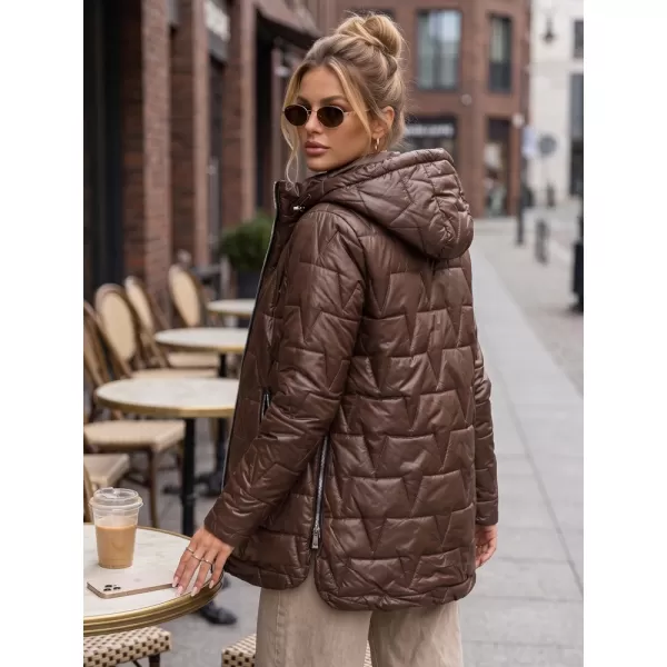  Dámská bunda DSTREET TY5796 HNĚDÁ 