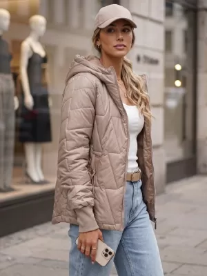Dámská bunda DSTREET TY5783 BÉŽOVÁ