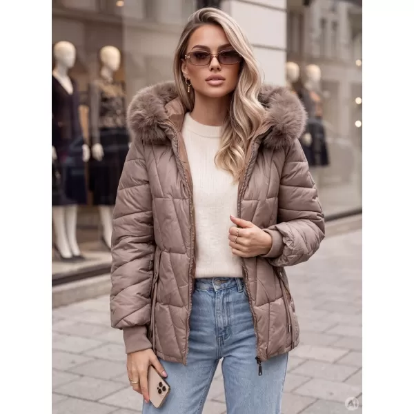  Dámská bunda DSTREET1 TY6109 BÉŽOVÁ 