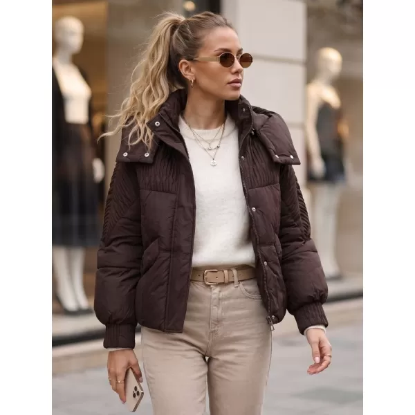  Dámská bunda DSTREET TY6039 HNĚDÁ 