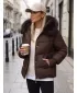 Dámská bunda DSTREET TY5894 HNĚDÁ