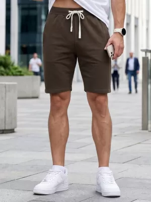 Pánské kraťasy DSTREET SX2628 HNĚDÁ