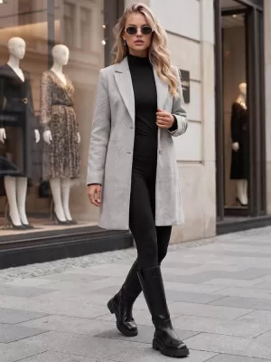 Dámský kabát DSTREET1 NY0847 BÉŽOVÁ