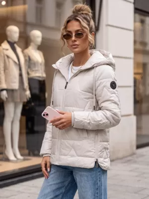 Dámská bunda DSTREET TY5798 SVĚTLE ŠEDÁ
