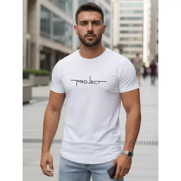  Pánské triko DSTREET NX5127R-WH BÍLÁ 