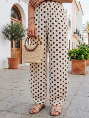 Dámské kalhoty DSTREET UY3069 BÉŽOVÁ