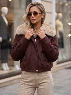 Dámská bunda DSTREET TY5699 BORDOVÁ