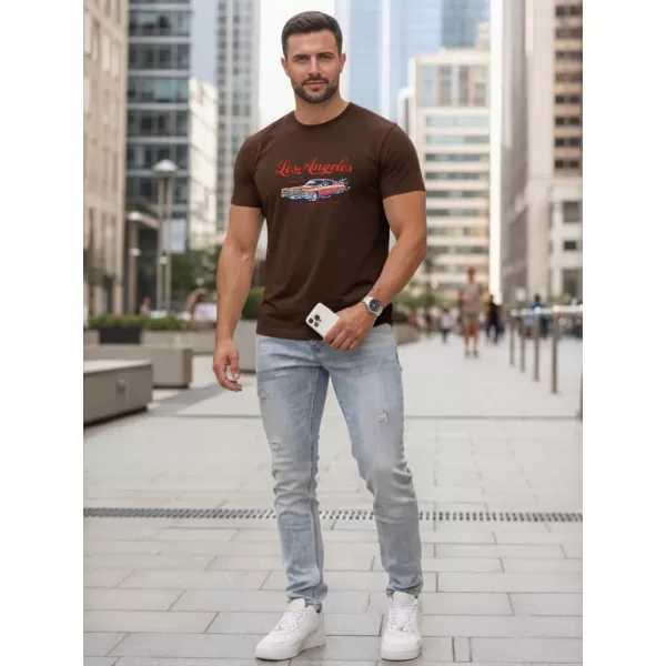  Pásnké triko DSTREET NX0055R-CH HNĚDÁ 