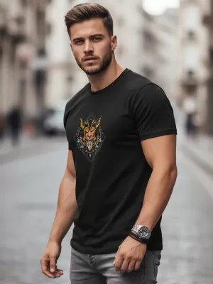 Pánské triko DSTREET NX0144R-BK ČERNÁ