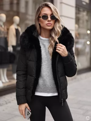 Dámská bunda DSTREET1 TY6110 ČERNÁ