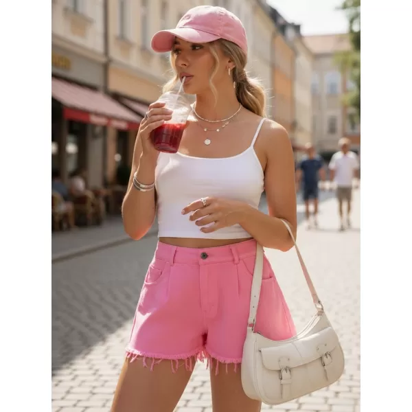  Dámské kraťasy DSTREET SY0535 RŮŽOVÁ 
