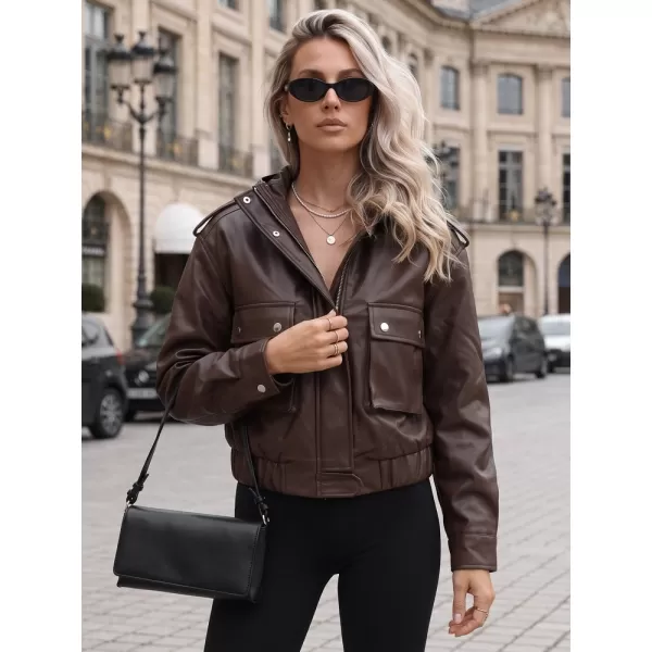  Dámská bunda DSTREET TY5877 HNĚDÁ 
