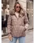 Dámská bunda DSTREET1 TY6109 BÉŽOVÁ