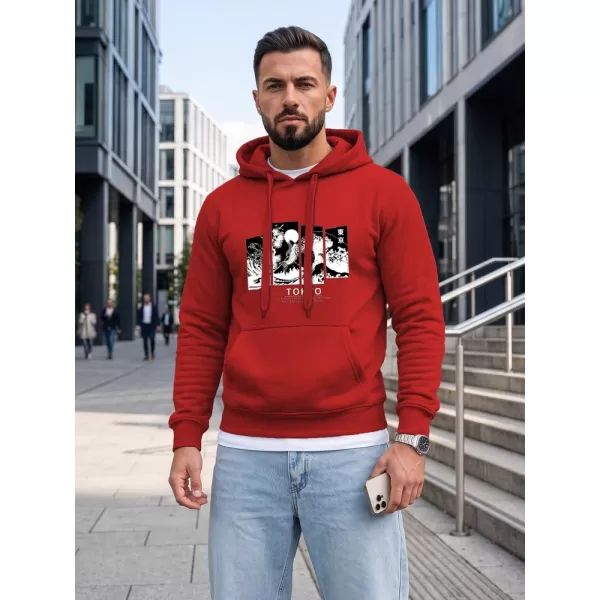  Pánská mikina DSTREET NX5146BX-18-09 ČERVENÁ 