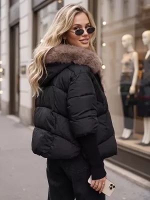 Dámská bunda DSTREET TY5987 ČERNÁ