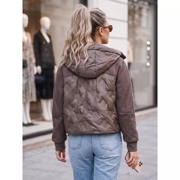  Dámská bunda DSTREET TY6092 HNĚDÁ 
