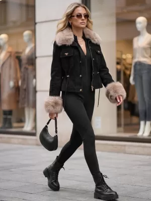 Dámská bunda DSTREET TY5703 ČERNÁ