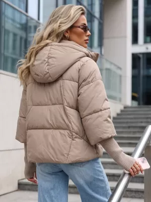 Dámská bunda DSTREET TY5827 BÉŽOVÁ