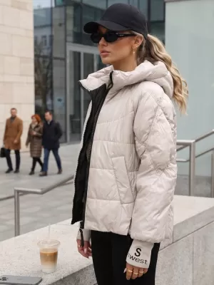 Dámská bunda DSTREET TY5761 BÉŽOVÁ