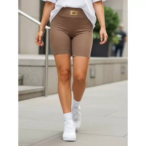  Dámské kraťasy DSTREET SY0558 KARAMELOVÁ 