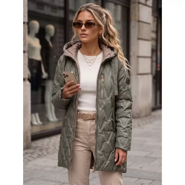  Dámská bunda DSTREET TY5770 ZELENÁ 