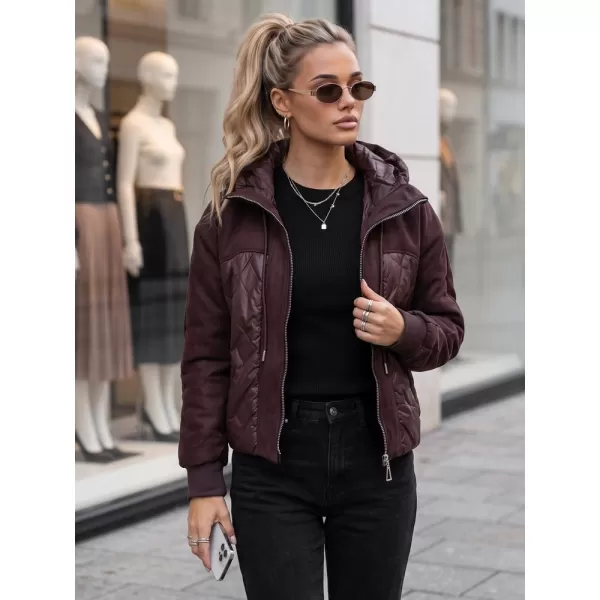  Dámská bunda DSTREET TY6094 BORDOVÁ 