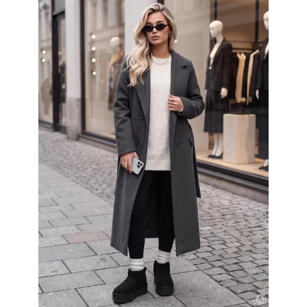  Dámský kabát DSTREET1 NY0869 TMAVĚ ŠEDÁ 