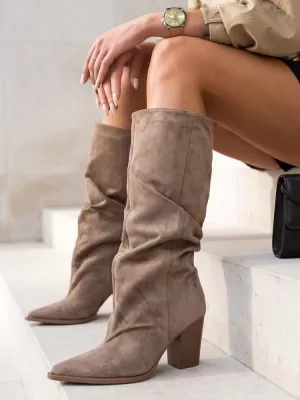 Dámské boty DSTREET ZY1460 KHAKI