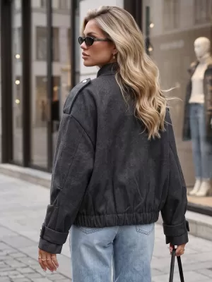 Dámská bunda DSTREET TY5847 ČERNÁ