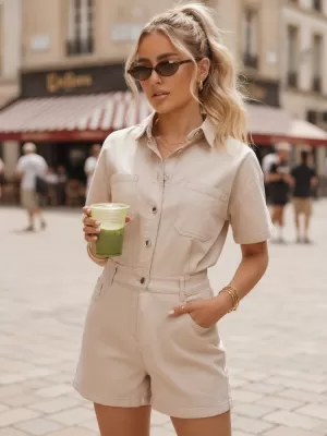Dámské šaty DSTREET EY2689 BÉŽOVÁ