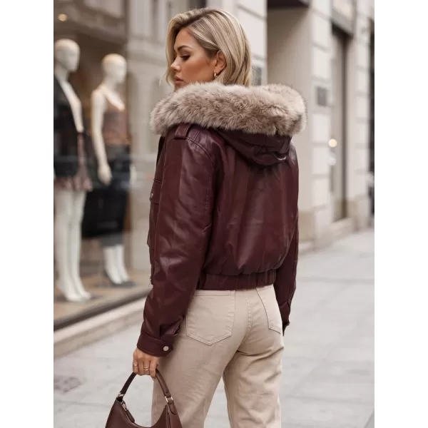  Dámská bunda DSTREET TY5977 BORDOVÁ 