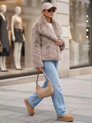 Dámská bunda DSTREET TY5905 BÉŽOVÁ